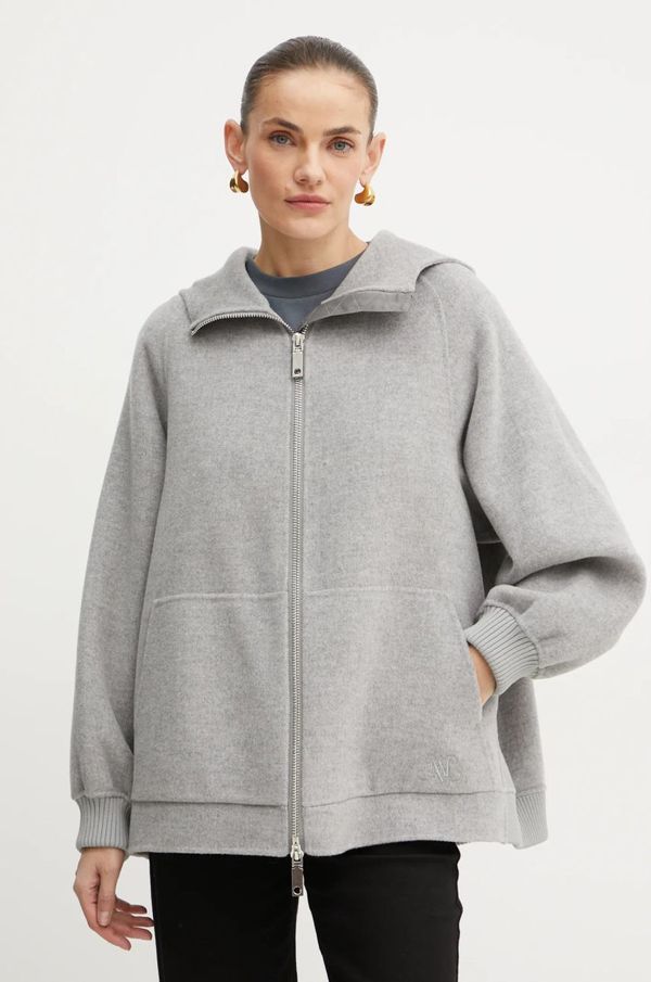 Max&Co. Vunena jakna MAX&Co. boja: siva, za prijelazno razdoblje, oversize, 2426086023200