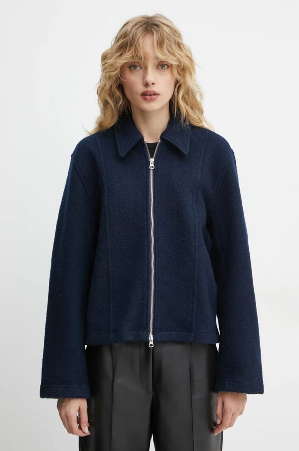 Samsoe Samsoe Vunena jakna Samsoe Samsoe SAANNA boja: tamno plava, za prijelazno razdoblje, F24400017
