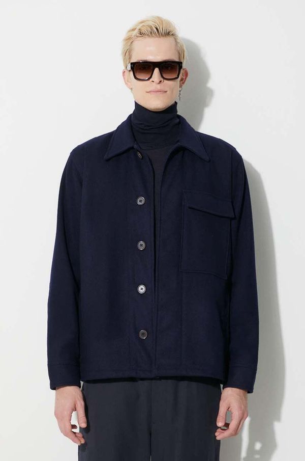 Universal Works Vunena jakna Universal Works Cruiser Jacket boja: tamno plava, za prijelazno razdoblje, 29110