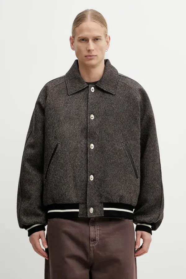 Wales Bonner Vunena jakna Wales Bonner Homecoming Varsity Jacket