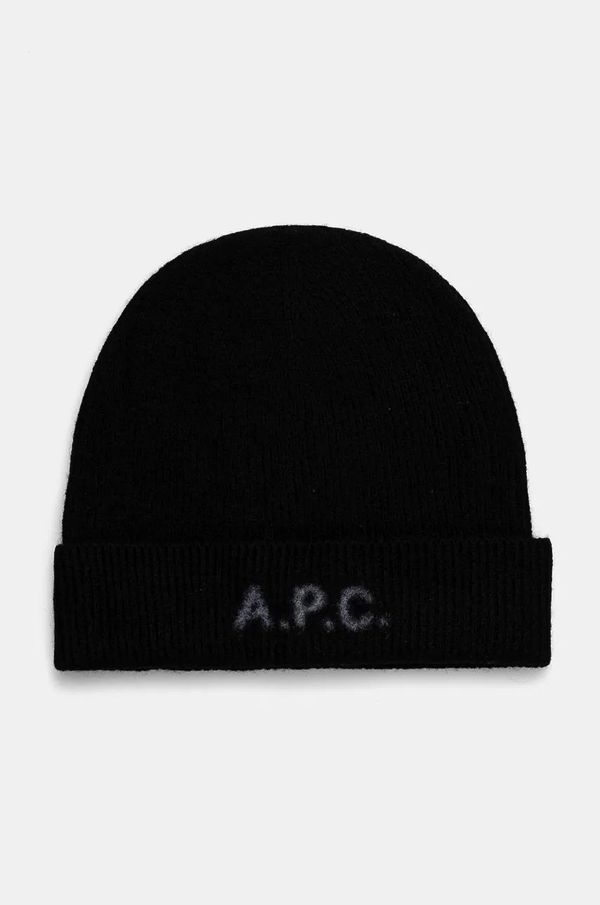 A.P.C. Vunena kapa A.P.C. bonnet harry boja: crna, vunena, WVBDK.M25085