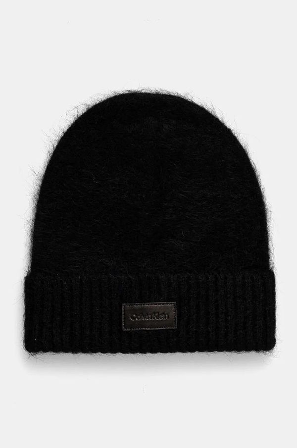 Calvin Klein Vunena kapa Calvin Klein boja: crna, vunena, K60K612594