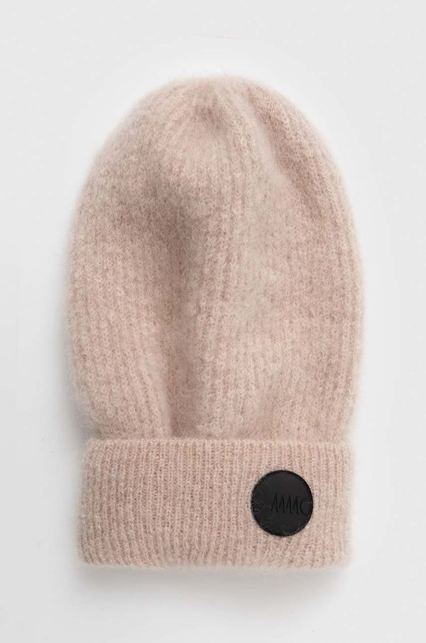 MMC STUDIO Vunena kapa MMC STUDIO boja: bež, od debelog pletiva, vunena