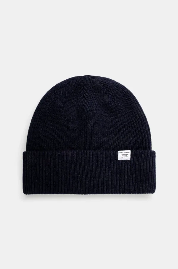 Norse Projects Vunena kapa Norse Projects Czapka Norse Projects Norse Beanie N95-0569 7004 boja: tamno plava, vunena