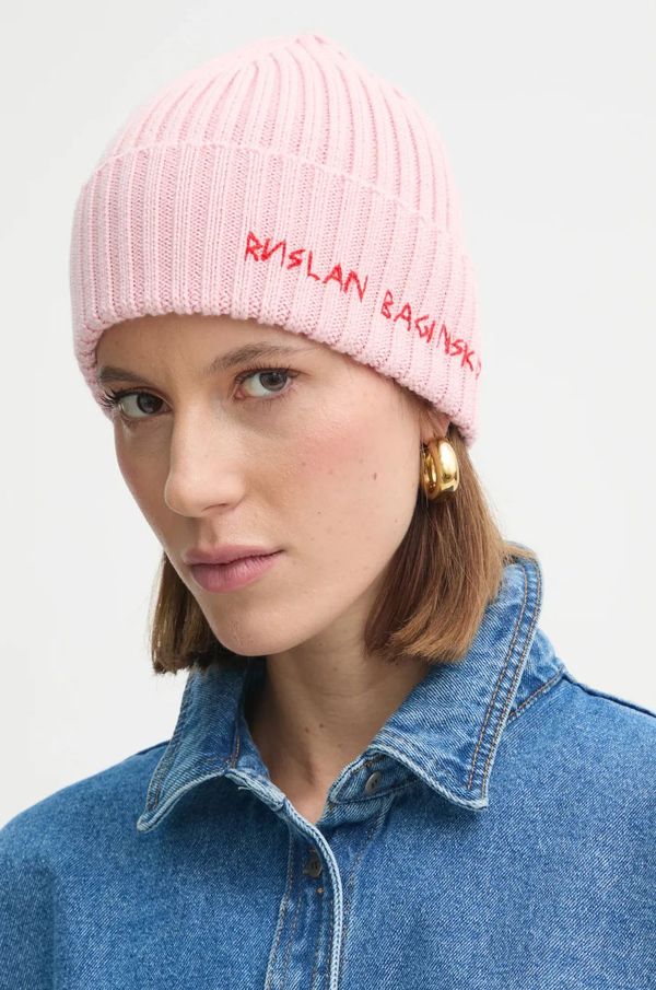 RUSLAN BAGINSKIY Vunena kapa Ruslan Baginskiy boja: ružičasta, vunena, BN039/034-MWA-RU