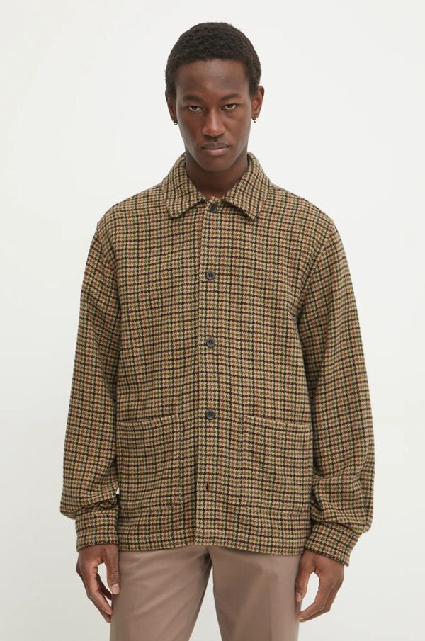 Les Deux Vunena košulja Les Deux boja: zelena, regular, s klasičnim ovratnikom, LDM640121