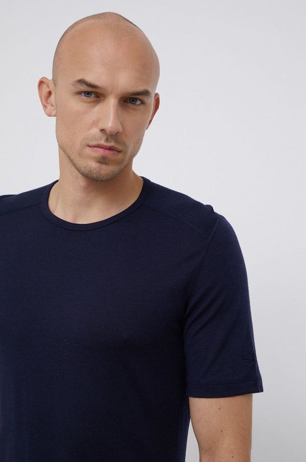 Icebreaker Vunena majica kratkih rukava Icebreaker boja: tamno plava