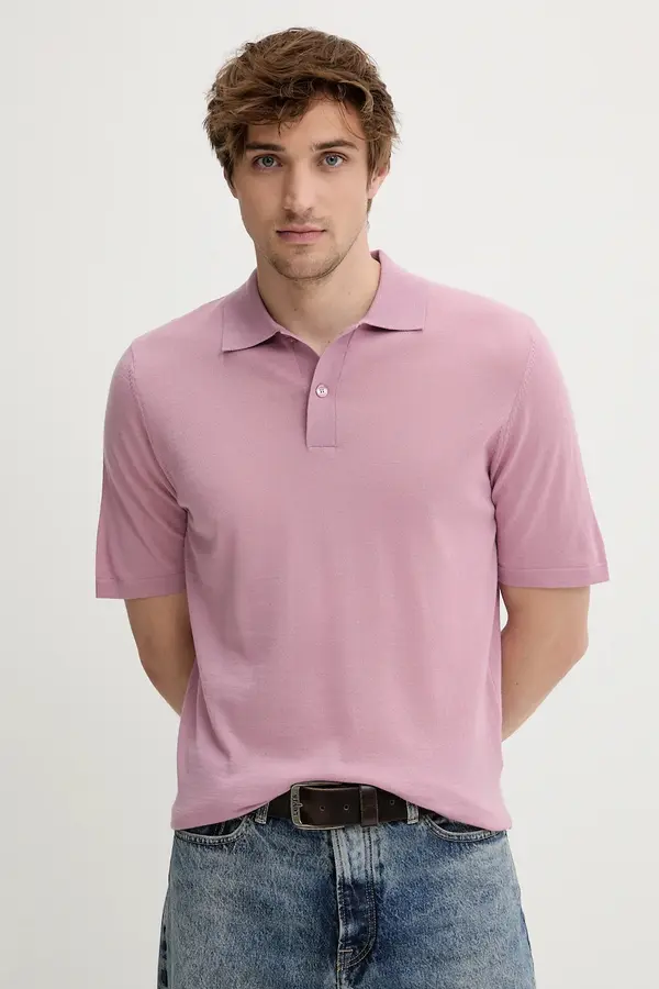 Samsoe Samsoe Vunena polo majica Samsoe Samsoe SAROWAN