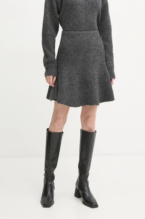 By Malene Birger Vunena suknja By Malene Birger DOX boja: siva, mini, širi se prema dolje, 102525