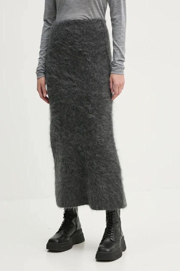 By Malene Birger Vunena suknja By Malene Birger ESTILLE boja: siva, maxi, ravna, Q72556002