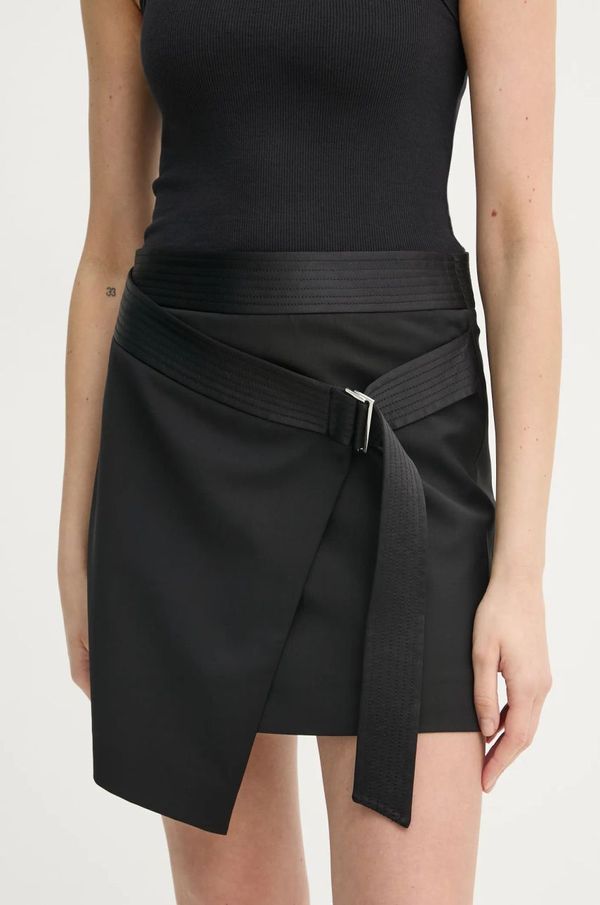 Filippa K Vunena suknja Filippa K boja: crna, mini, ravna, 31339