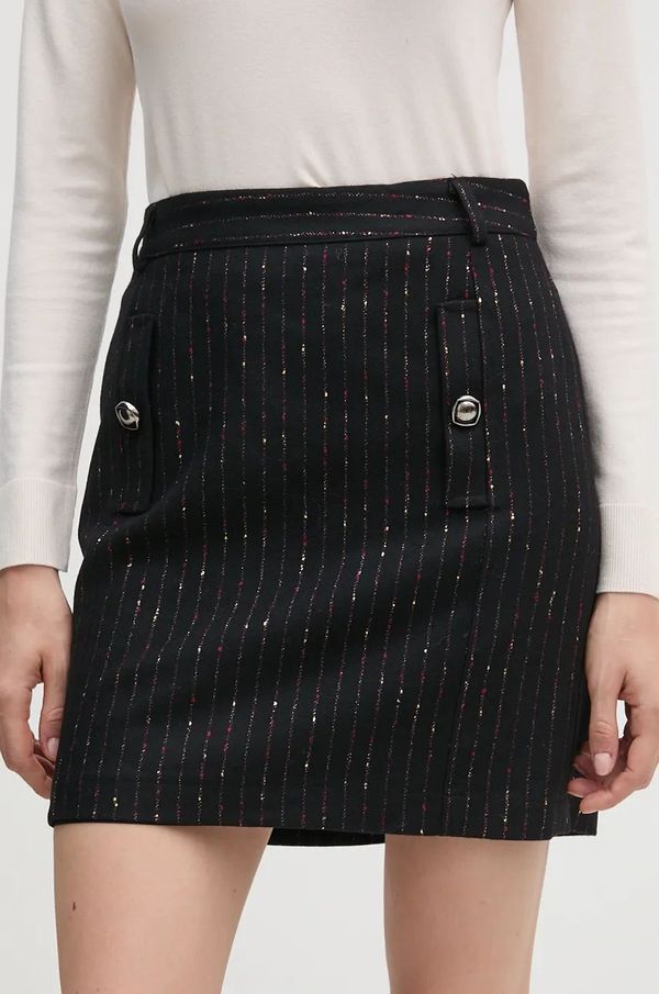 La Petite Française Vunena suknja La Petite Française PFJUCHEE boja: crna, mini, ravna