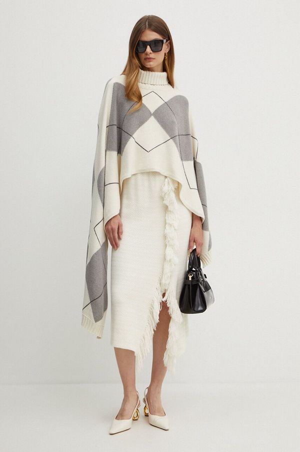 Liviana Conti Vunena suknja Liviana Conti boja: bež, midi, širi se prema dolje, F4WB30