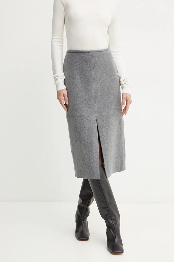 Liviana Conti Vunena suknja Liviana Conti boja: siva, midi, širi se prema dolje, L4WL49