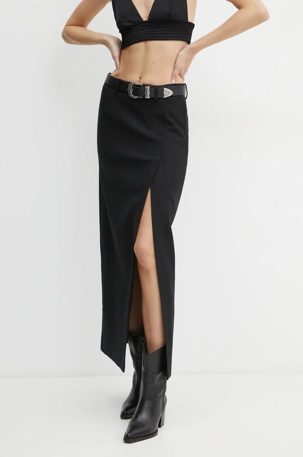 Miss Sixty Vunena suknja Miss Sixty boja: crna, maxi, ravna, 6L4KJ2130000