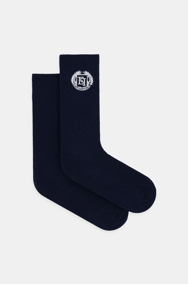 Elisabetta Franchi Vunene čarape Elisabetta Franchi boja: tamno plava, CZ04S47E2