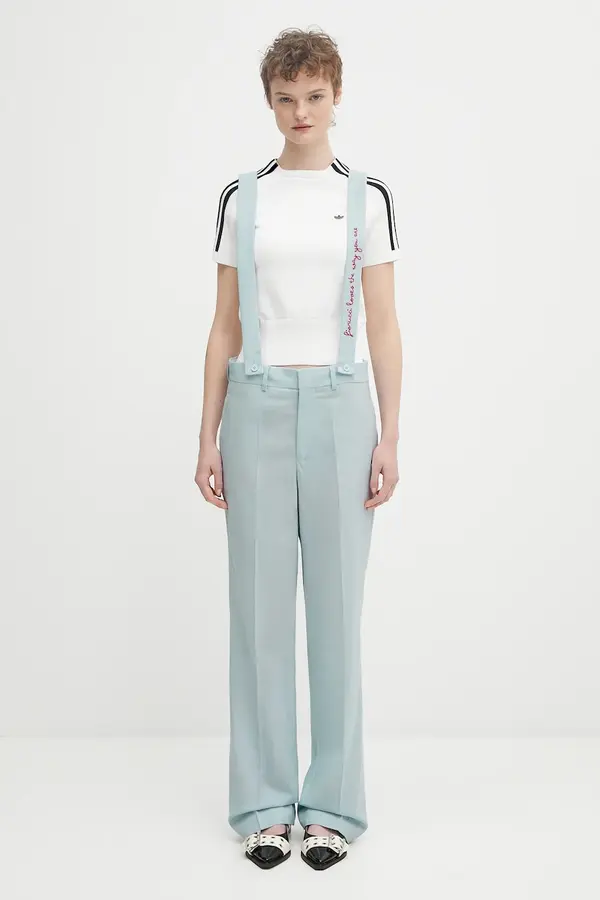 Fiorucci Vunene hlače Fiorucci Embroidered Suspender