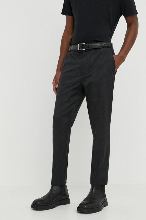 IRO Vunene hlače IRO boja: siva, ravni kroj