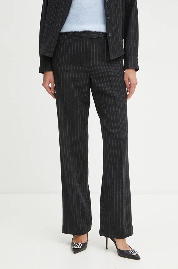 MICHAEL Michael Kors Vunene hlače MICHAEL Michael Kors ravni kroj, visoki struk, MF43015F2A