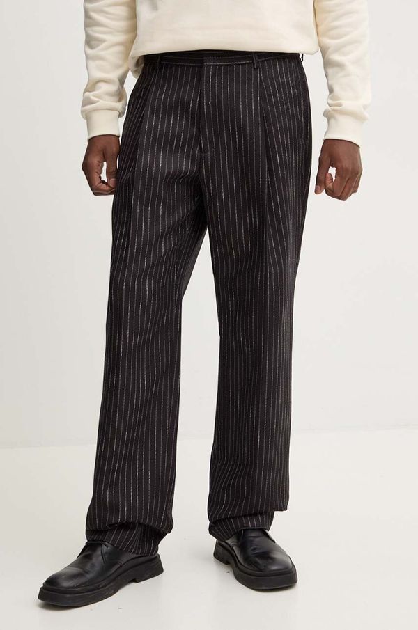 MSGM Vunene hlače MSGM boja: smeđa, ravni kroj, 3740MP13X.247512