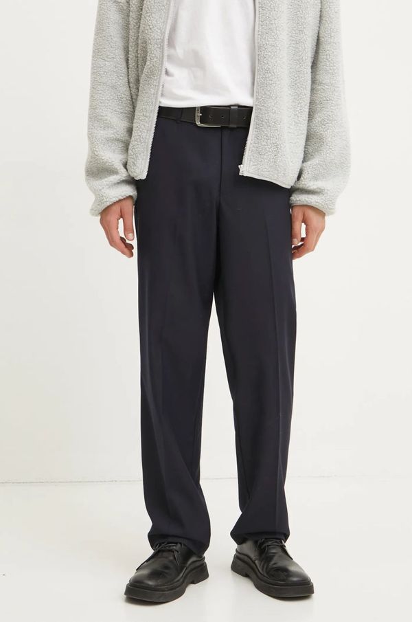 Samsoe Samsoe Vunene hlače Samsoe Samsoe boja: tamno plava, chinos kroj, M24400079