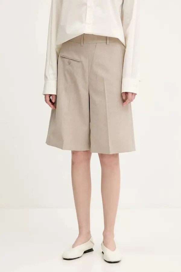MM6 Maison Margiela Vunene kratke hlače MM6 Maison Margiela