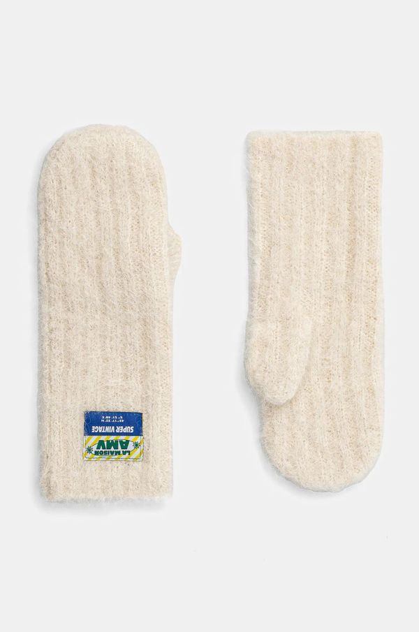 American Vintage Vunene rukavice American Vintage boja: bež, BYM23AH24