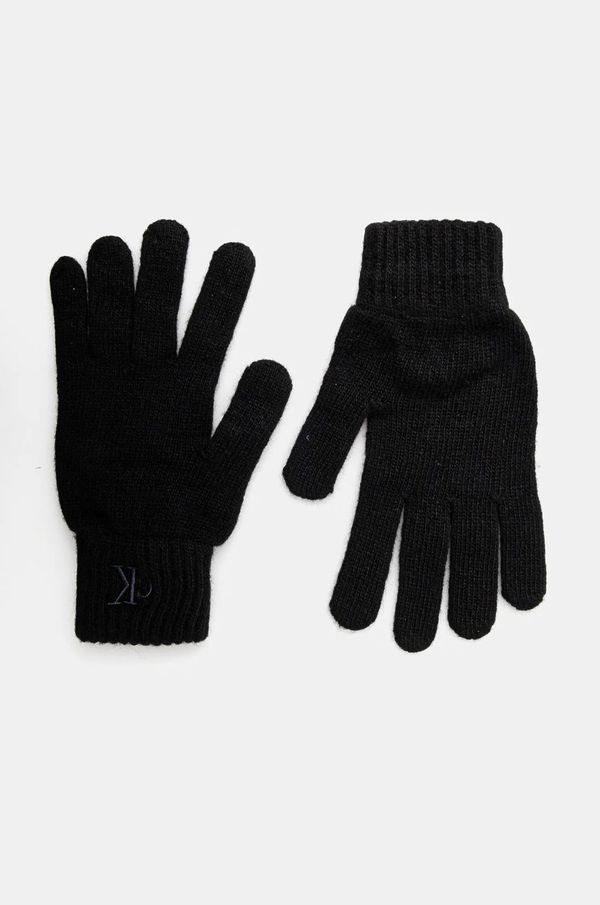 Calvin Klein Vunene rukavice Calvin Klein boja: crna, K50K512462