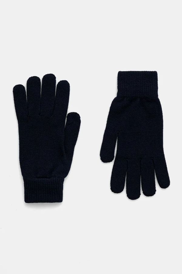 PS Paul Smith Vunene rukavice PS Paul Smith za muškarce, boja: tamno plava