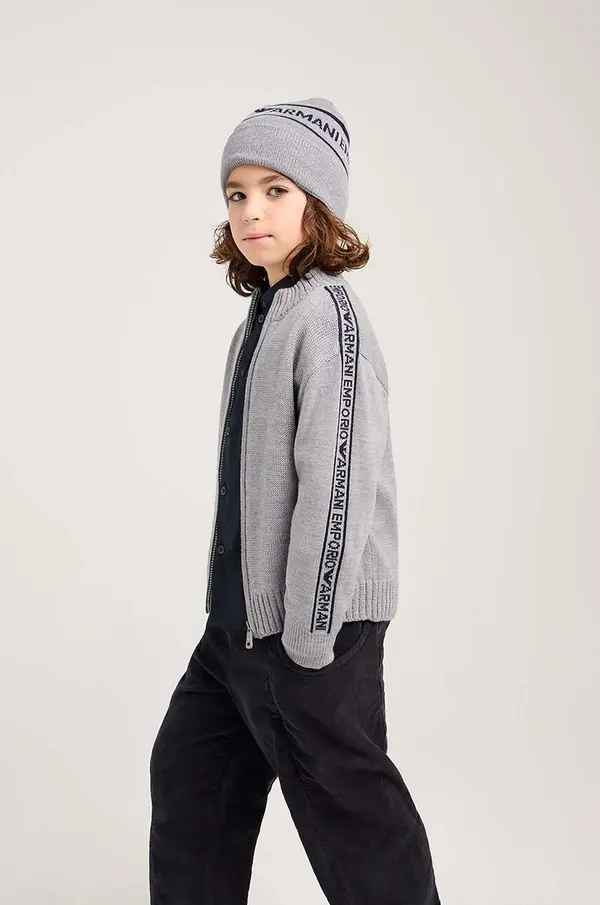Emporio Armani Vuneni dječji kardigan Emporio Armani