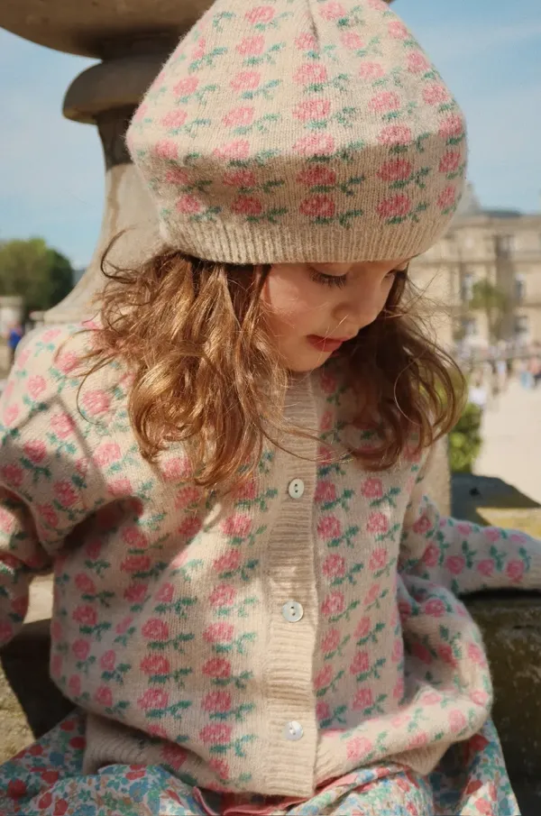 Konges Sløjd Vuneni dječji kardigan Konges Sløjd BELOU KNIT CARDIGAN boja: bež, KS102858