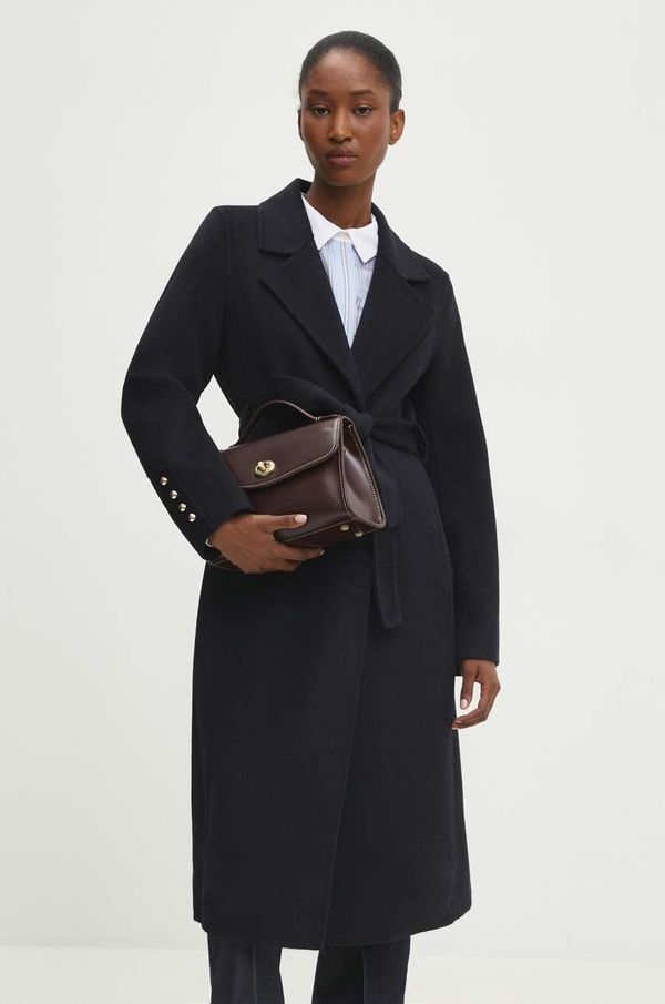 Answear Lab Vuneni kaput Answear Lab boja: tamno plava, za prijelazno razdoblje