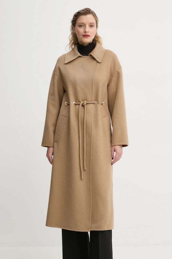 BA&SH Vuneni kaput BA&SH boja: smeđa, za prijelazno razdoblje, bez zakopčavanja, 1E22KATE