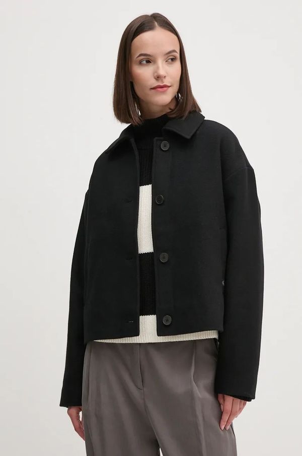 Calvin Klein Jeans Vuneni kaput Calvin Klein Jeans boja: crna, za prijelazno razdoblje, oversize, J20J224128