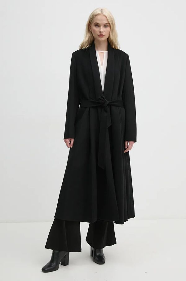 DIANE VON FURSTENBERG Vuneni kaput DIANE VON FURSTENBERG boja: crna, za prijelazno razdoblje, DVFCL3S001