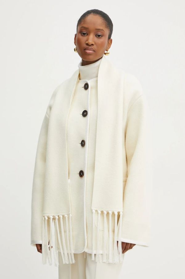 Forte Forte Vuneni kaput Forte Forte boja: bež, za prijelazno razdoblje, oversize, 13209_my coat