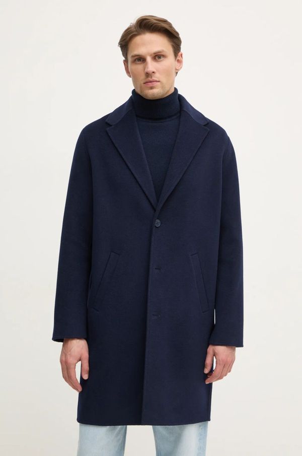 From Future Vuneni kaput FROM FUTURE boja: tamno plava, za prijelazno razdoblje, oversize, MOU01372