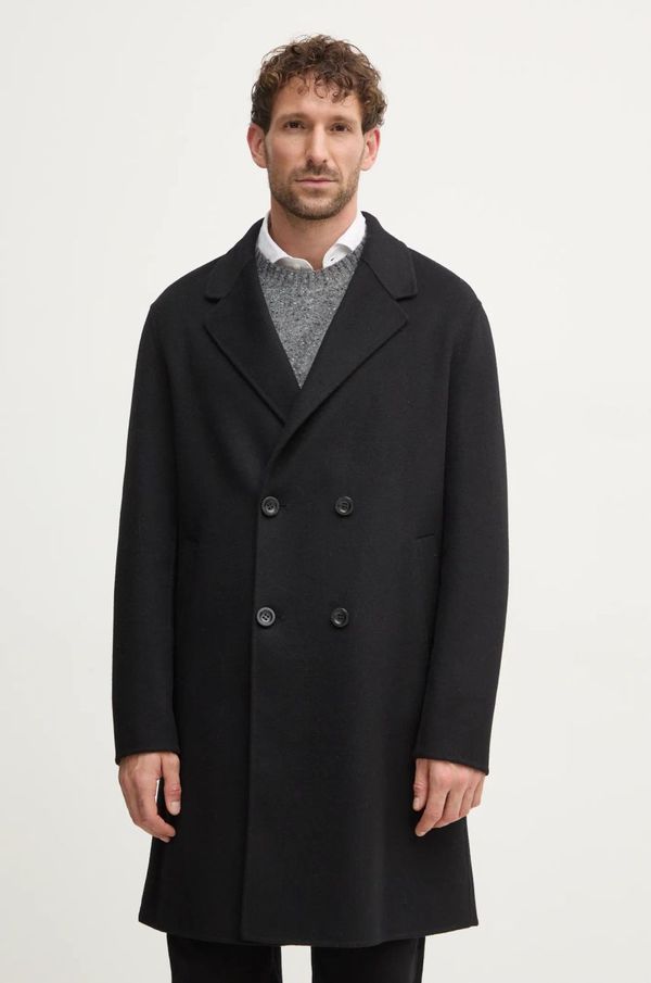 Guess Vuneni kaput Guess boja: crna, za prijelazno razdoblje, M4BL47.WGJU2