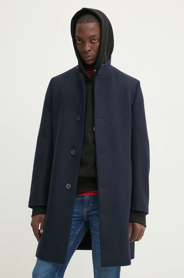 Hugo Vuneni kaput HUGO boja: tamno plava, za prijelazno razdoblje, 50528837