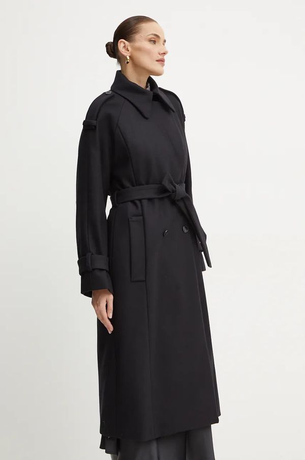 Ivy Oak Vuneni kaput Ivy Oak boja: crna, za prijelazno razdoblje, oversize, IO111137