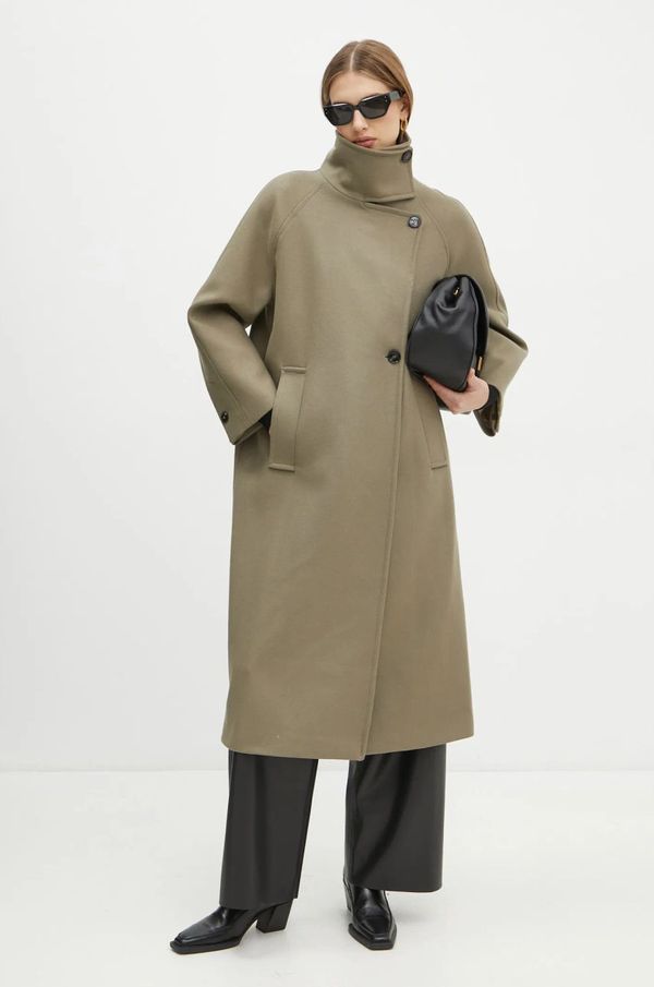 Ivy Oak Vuneni kaput Ivy Oak boja: zelena, za prijelazno razdoblje, kopčanje u dva reda, IO111138