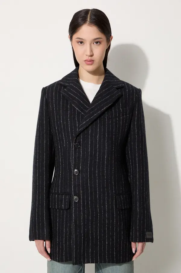 Kenzo Vuneni kaput Kenzo Tennis Stripes Pea Coat