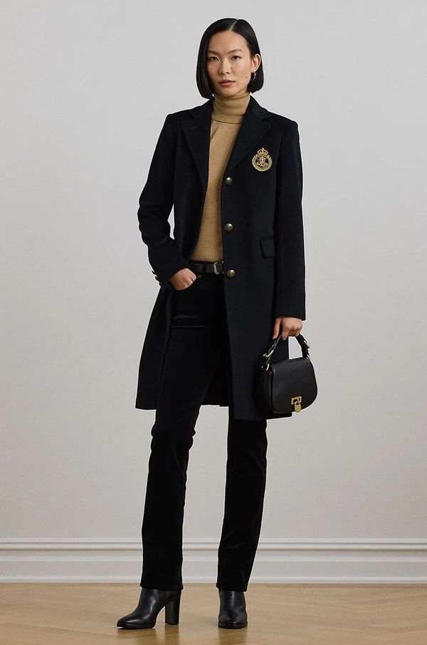 Lauren Ralph Lauren Vuneni kaput Lauren Ralph Lauren boja: crna, za prijelazno razdoblje, 297958509