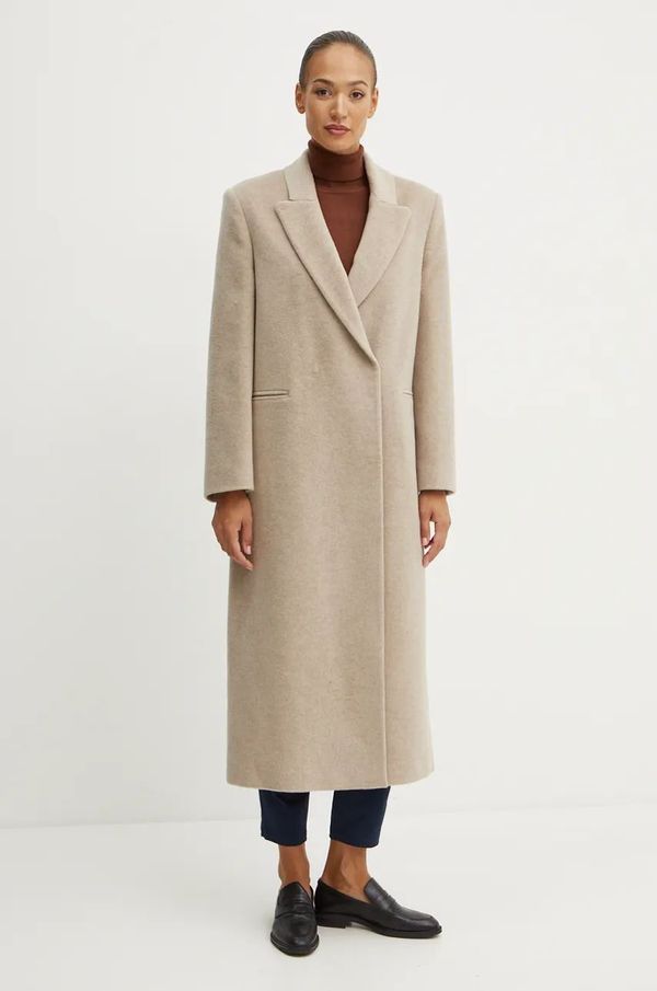 Liviana Conti Vuneni kaput Liviana Conti boja: bež, za prijelazno razdoblje, kopčanje u dva reda, F4WL60