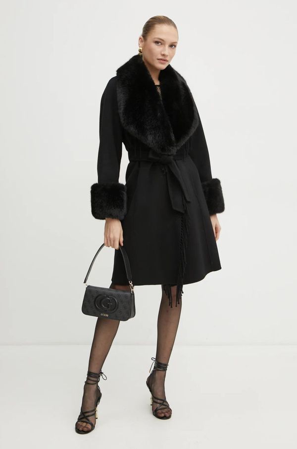 Marciano Guess Vuneni kaput Marciano Guess LILIANA boja: crna, za prijelazno razdoblje, bez zakopčavanja, 4BGL10 7125A