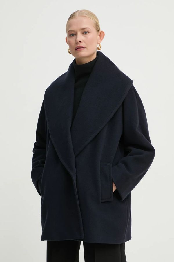 Marella Vuneni kaput Marella boja: tamno plava, za prijelazno razdoblje, oversize, 2423086072200