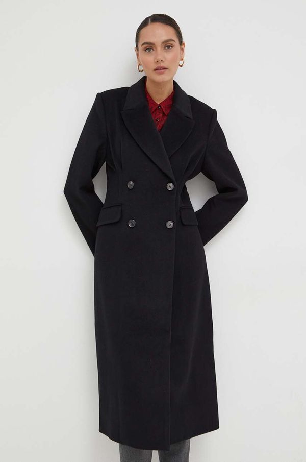 Notes du Nord Vuneni kaput Notes du Nord boja: crna, za prijelazno razdoblje, kopčanje u dva reda