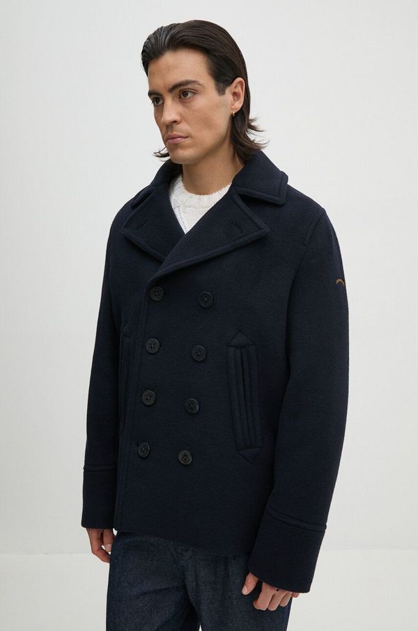 Paul&Shark Vuneni kaput Paul&Shark boja: tamno plava, za prijelazno razdoblje, kopčanje u dva reda, 14312655