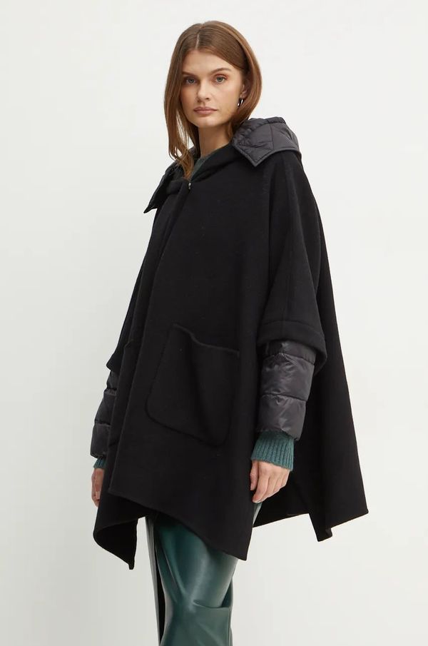 Pinko Vuneni kaput Pinko boja: crna, za prijelazno razdoblje, oversize, 103840 A1ZP