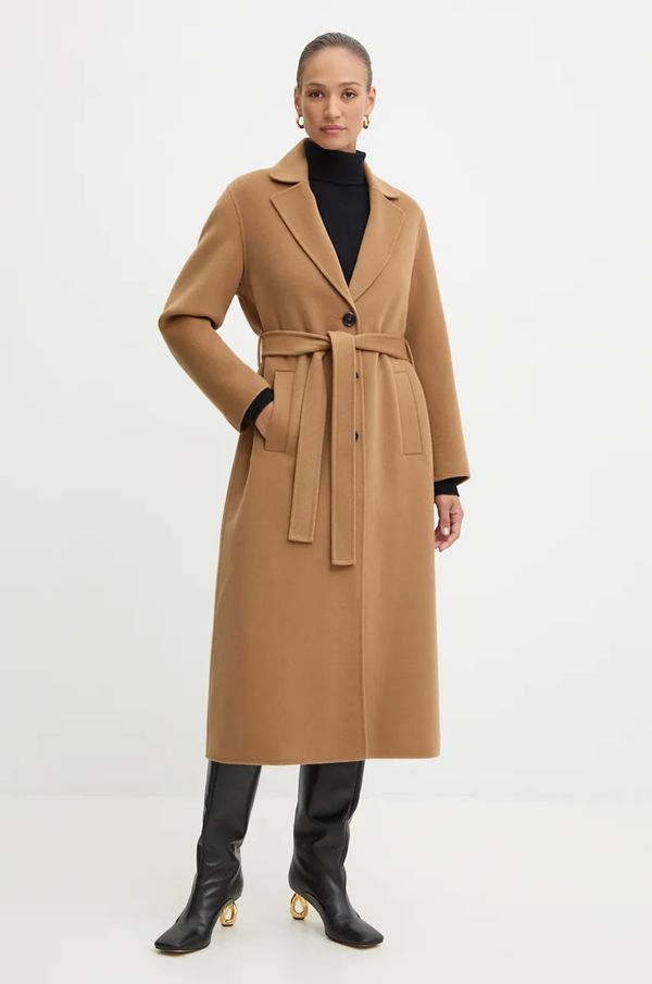 Pinko Vuneni kaput Pinko boja: smeđa, za prijelazno razdoblje, oversize, 103819 Y27P